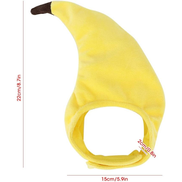 Kattlue, morsom hodeplagg bananhodeplagg morsom hundelue kattunge myk lue antrekk brukervennlig