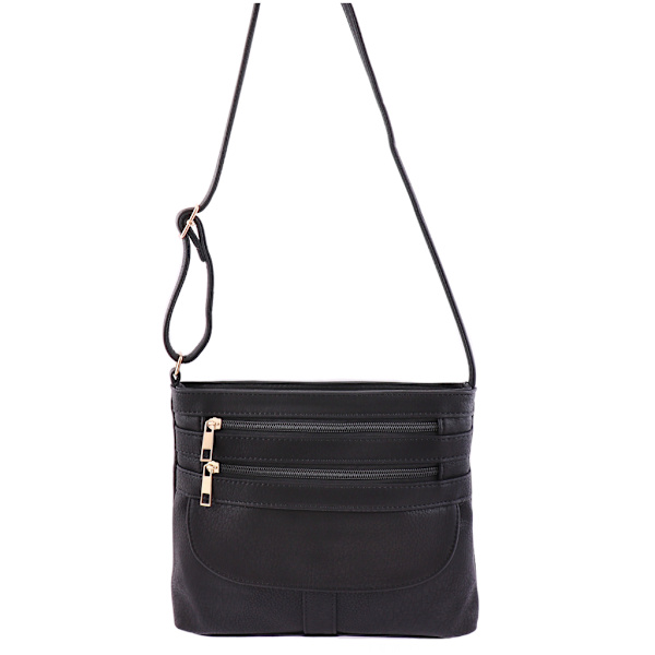 Lille, let skuldertaske Sort Black one size