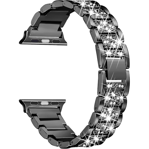 Bling-armbånd kompatibelt med Apple Watch Band 38mm 40mm 41mm