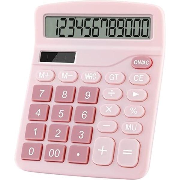 1st large 12 digit dual powered Basic Desktop calculator, Solar an