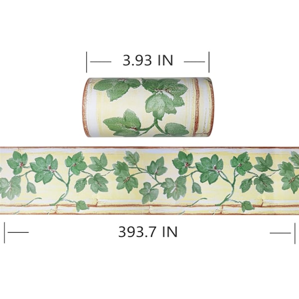 Selvklæbende tapetbordure til væg - 10 cm X 1000 cm