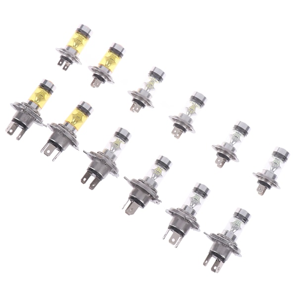 2x Auton H4/H7 9003 HB2 8000K Kauko- ja lähivalo 20 LED Sumuvalot Keltainen Yellow H4
