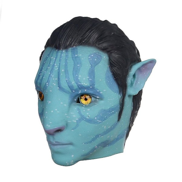 Avatar 2 Cosplay 3D Hovedbeklædning Film Fuld Hoved Latex Maske Til Kvinder Mænd Halloween Rolle Spil Fest Fancy Dress Up Rekvisitter Menstruation