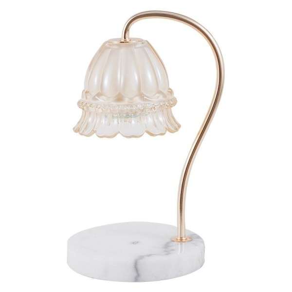 glas lysvarmer voks smelte lampe marmor elektrisk til lys TYPE149