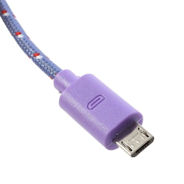 Universell 2m Micro USB-kabel för Android-smartphones - Lila Lila【GKS】