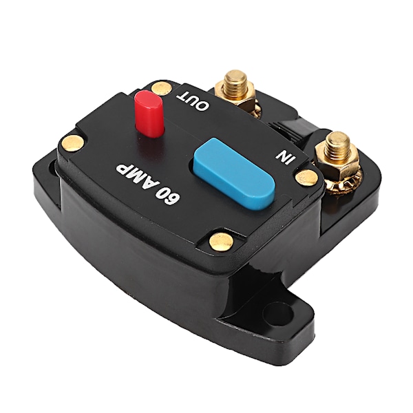 12V 60A Bil Stereo Kretsbryter Manuell Reset Sikringsholder