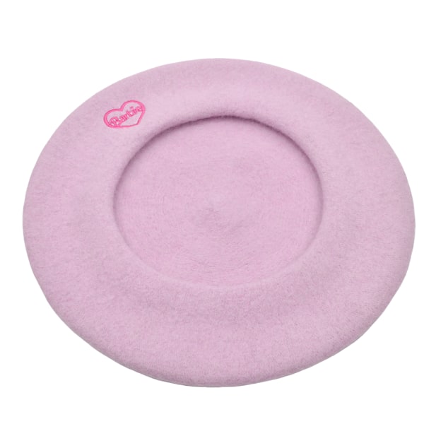 Barbie Rosa Beret Mössa Kvinnors Ull Beanie Konst Hatt Vinter Varm