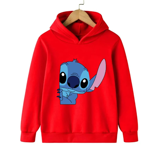 Rolig 90'er julestitch luvtröja Børn Tegnede Tøj Børn Pige Dreng Lilo and Stitch Sweatshirt Hoody Baby Casual Top 59006 59006 140CM