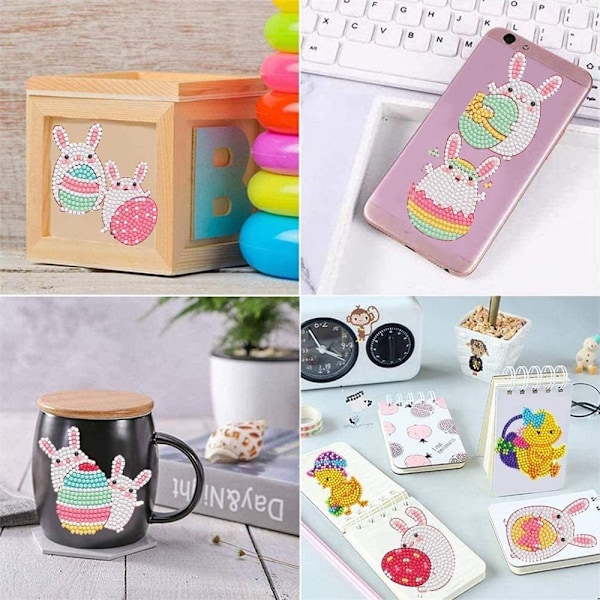 16/18/20 stk. Påske Diamantmaling Egg Kanin Sommerfugl Sett 20Pcs