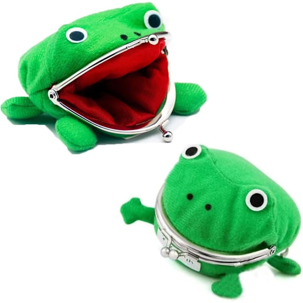 Frø Myntpung, Anime Cosplay Plys Frø Myntpung Grøn Tegneserie Frø Penge