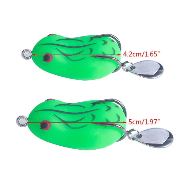 Dubbelkroksimulering Fake Hollow Body Topwater Bait Fiskredskap Fiskeredskap