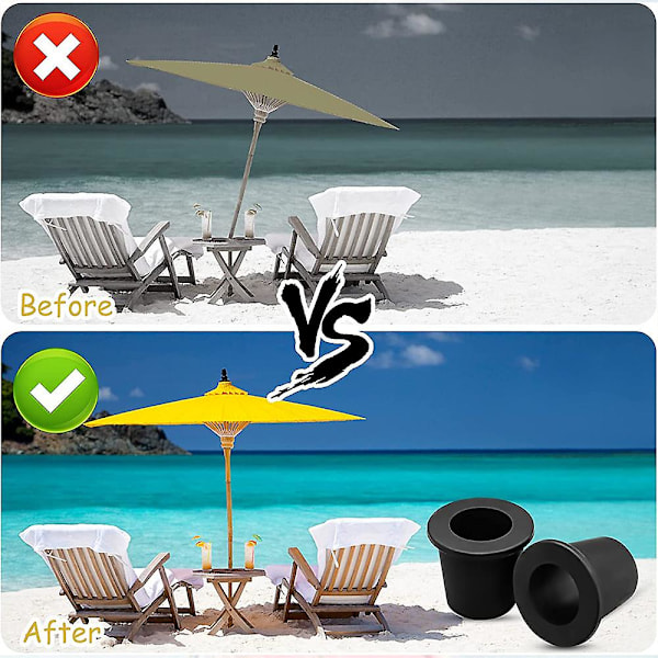 Parasolhul Ringprop Fleksibel Nem Installation Parasolfod til Pool Altan[GKS] Umbrella Hole Sleeve