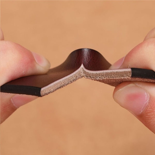 Äkta läderbälte utan spänne 01 Brown 3.8cm