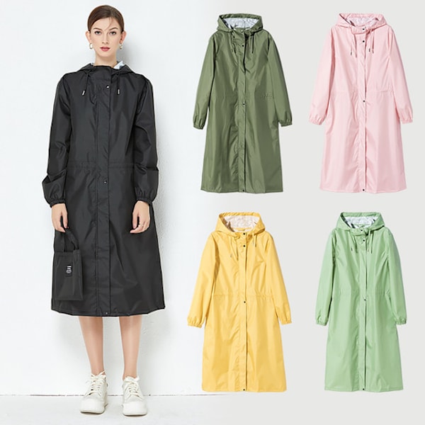 Trendy vindjakke regnjakke, lett og pustende, ensfarget gul yellow XL