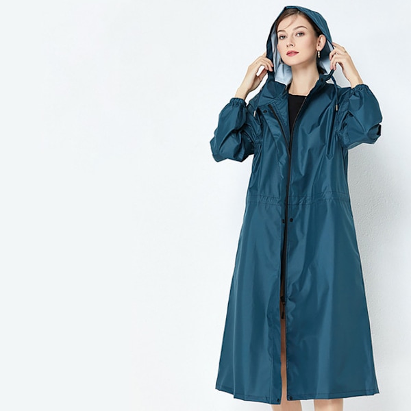 Trendy vindjakke regnjakke, let og åndbar, ensfarvet blå blue XL