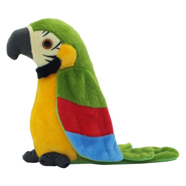 Talende papegøye gjentar det du sier plysjdyr leketøy elektronisk papegøye leketøy plysj leketøy papegøye leker være