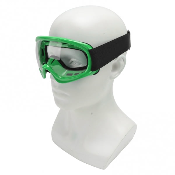 Terrängcykelglasögon för barn, slagtålig, UV-skydd, vind- och dammtät, motorcykelglasögon - grön