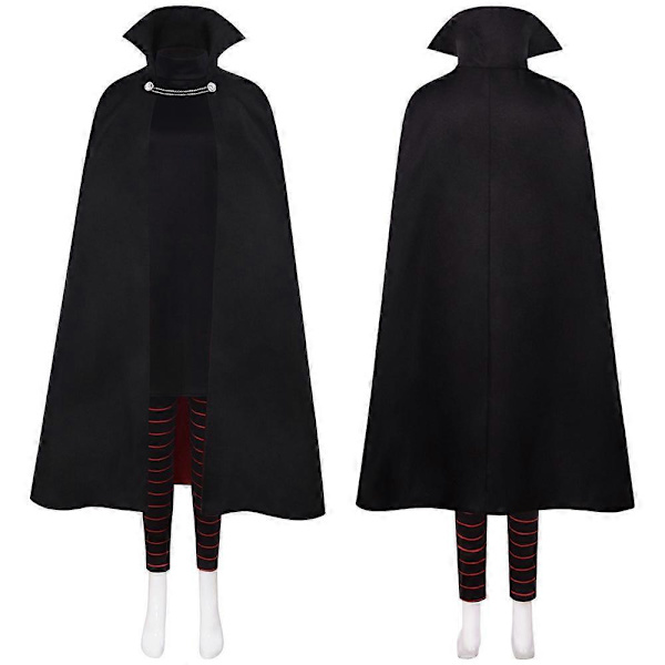Vampyr Dotter Kostyme Mavis Cosplay med Parykk Halloween Forkledning Karneval Kostyme med Kappe With cape M