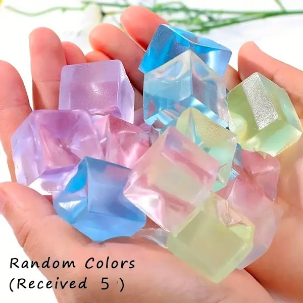 10 stk. Iskube Squishy Leker, Klem Stress Relief Leke[GKS]