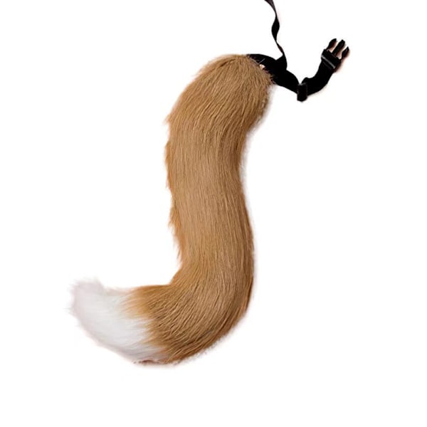 Hale- og øresæt, lang rævehale cosplay pels ulvehale sæt, lavet f