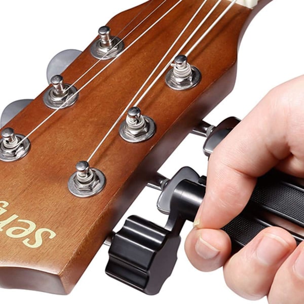 Gitarstrengviklerverktøy 3-i-1 Multifunksjonelt Gitarverktøy Strengkutter Gitarstrengstiftfjerner Gitarbrostiftfjerner (Svart)[GKS]