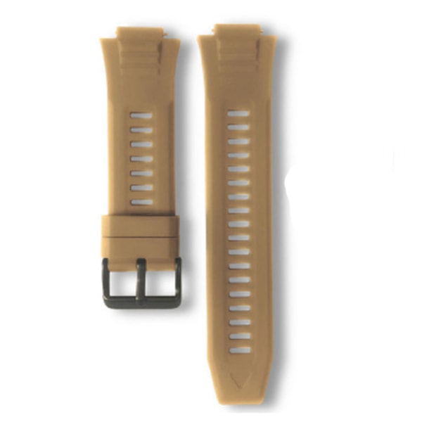 Original Mk66 Smartwatch Armband Vattentätt Band 15mm Armband Gratis En Bit Härdat Glas Smartwatch Delar Khaki (yellow)