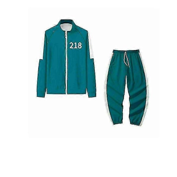 Squid Game Hoodie Träningsdräkt Kostym Halloween Party Cosplay Kostym - WELLNGS 218 218 S