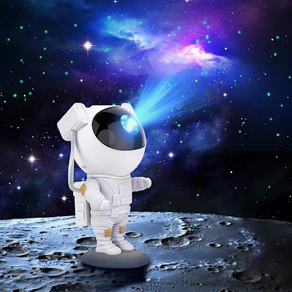 Natlampe - Stjerneprojektor med LED-lampe - Astronaut 600