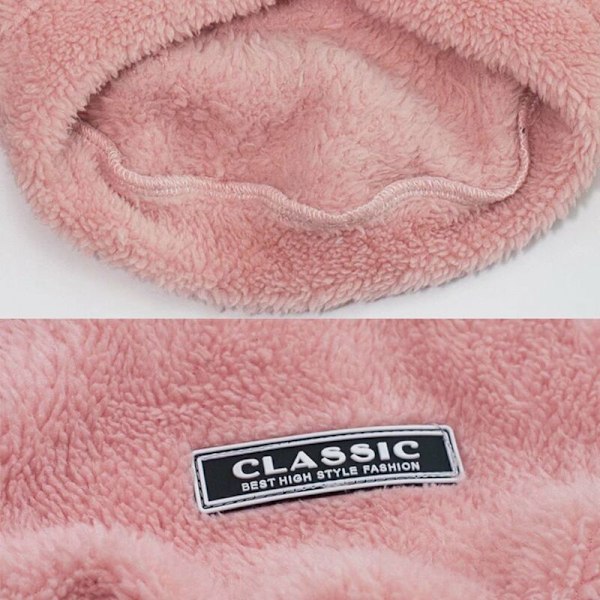 Hundeklær Teddy Hund Fleece Varm Fleece Klær Kjæledyrklær Rosa S