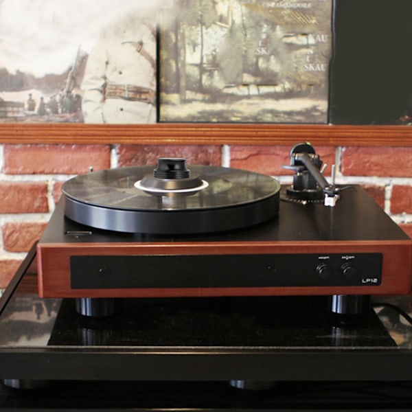 Tålig Skivviktklämma i Aluminium för LP Vinyl Metallskivstabilisator (Svart)