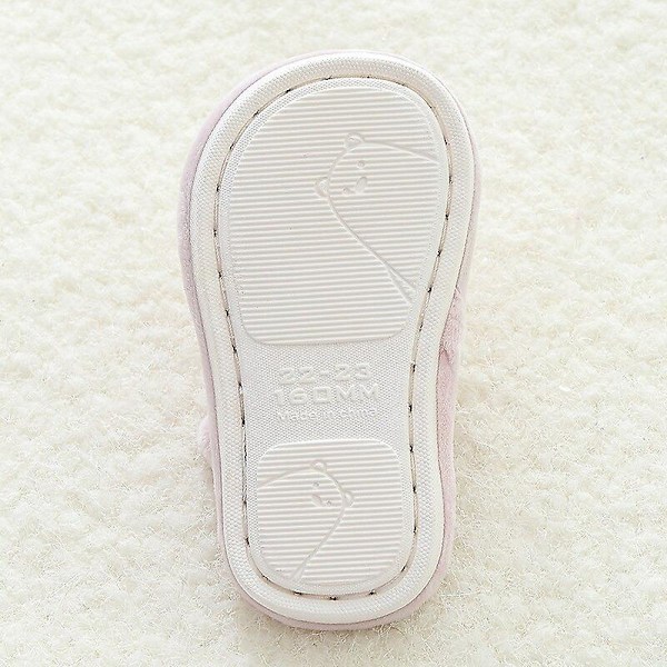 Småbørnssko Vinter Baby Sutsko Piger Jordbær Varme Bomuldssutsko Indendørs Anti-slip Sandaler Børn Pantufa Infantil Kostume Sko Pink Pink 24-25(inner 15.5cm)