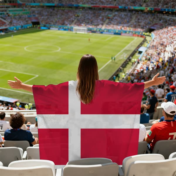 VM-nationsflagga / Supportercape-flagga (90x150 cm)