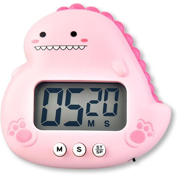 Fashion Classroom Reminder Kitchen Timer Electronic Timer ABS Material Cute Dinosaur Timer Suitable for Accurate Timing Kitchen Timer