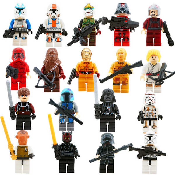 Star Wars Byggeklodser Sæt Lucidus Samlede Legetøj 18pcs