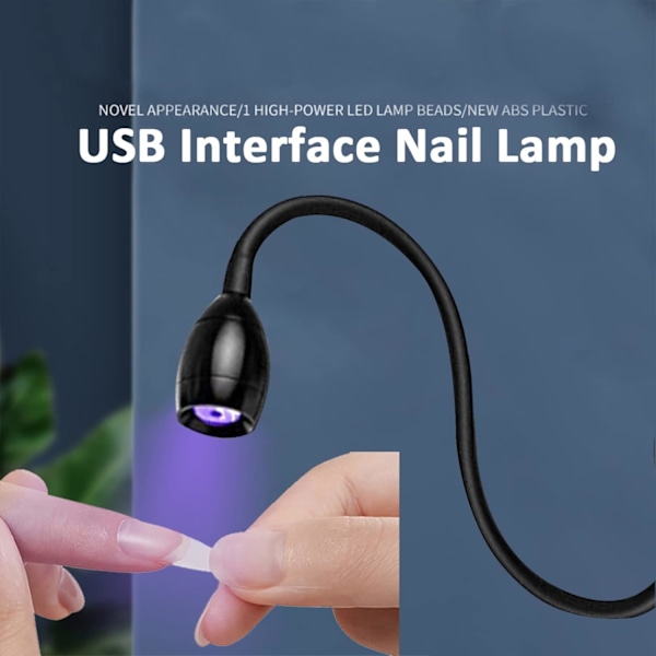 Nageltork UV-lampa, 3W amerikansk nagelgel-limlampa med A