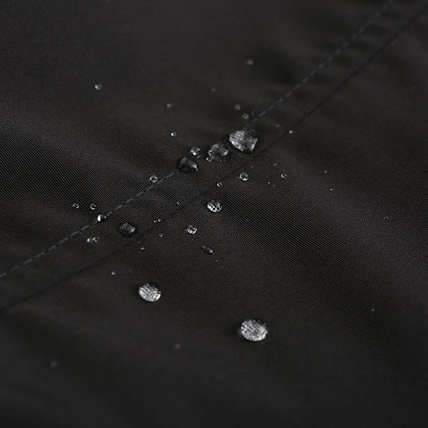 Varm vinterjacka med Sherpa-foder för kvinnor, tung parkas med huva Svart Black L
