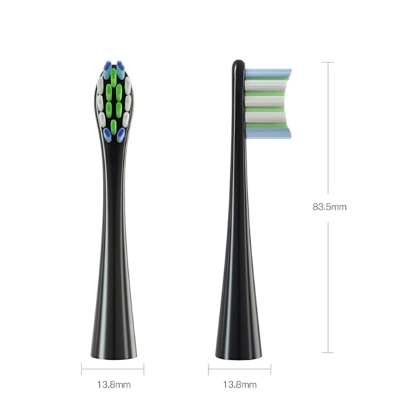 12 stk. udskiftningsbørstehoveder til Oclean X/ X PRO/ Z1/ F1/ One/ Air 2 /SE Sonic elektrisk tandbørstehoved [GKS]
