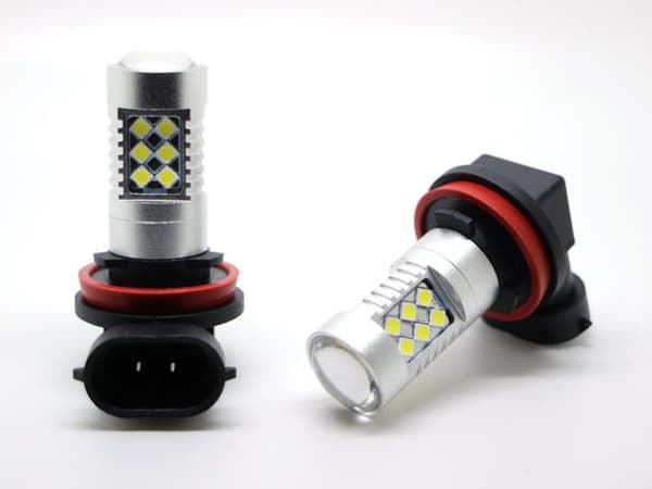Dimljus H8 H11 LED-lampor 6000K 1100 lumen 12v Silver grey Silver gray