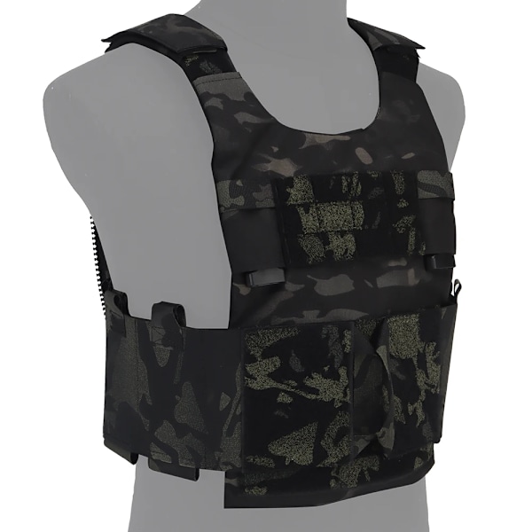 LV-119 Lågprofil Slick Plate Carrier Taktisk Väst Airsoft Militär Krigslek Lätt Anpassningssystem Slickster Assault Väst VE-73 BCP