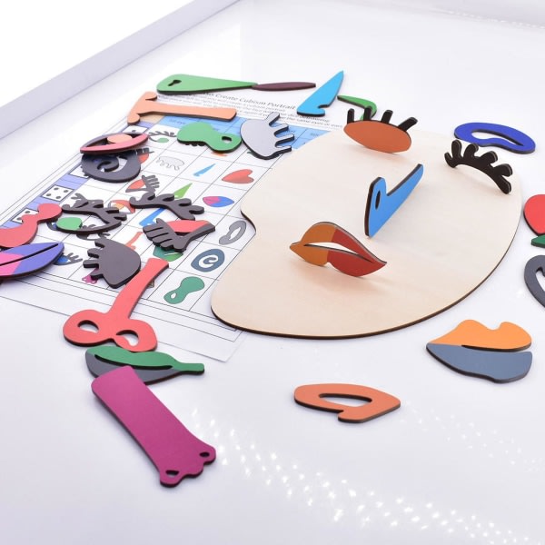 Barn Roliga Pablo Picasso Kit Leksak Pedagogiska leksaker för 6-8 år gamla barn 3d Board Förbättra intelligens Färgspel