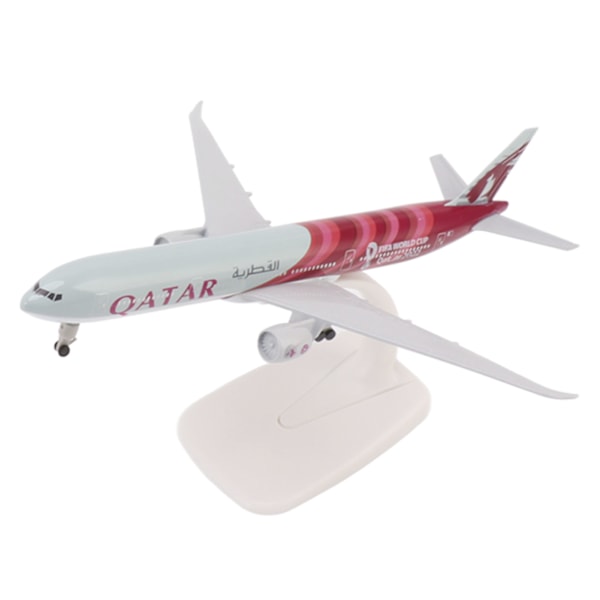 Flymodel i legering til boligindretning - komplet graverede linjer - simuleret stabil base - Airways flymodel