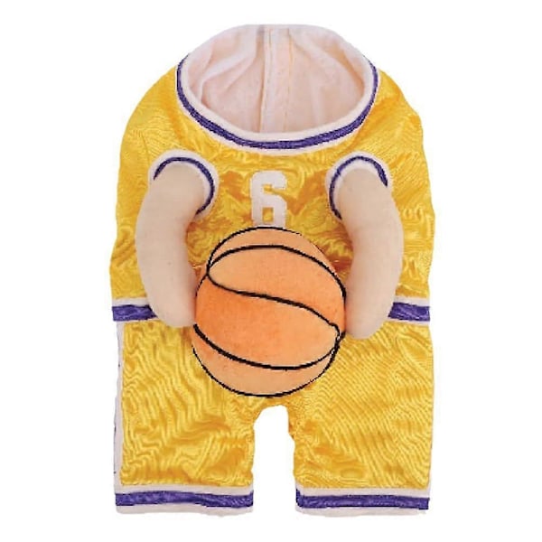 Basketboll Hunddräkt för Daglig Personlig Festivalfest Kläder för Små och Mellanstora Hundar Gul Yellow L