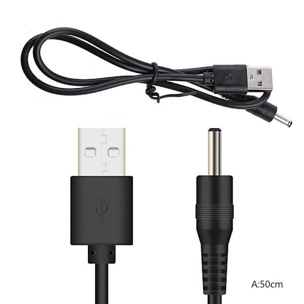 USB-DC 3.5V latauskaapeli, korvaava Foreo Luna/luna 2/mini/mini 2/go/luxe kasvojenpuhdistus USB-laturijohto 100cm 0.5m