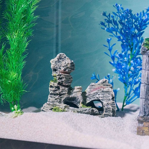 Akvariedekoration, fiskebåt akvarieornament tillverkat av polyresin