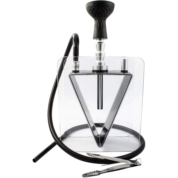 High Quality Triangular Hookah - Kit with bowl, hose and clamp