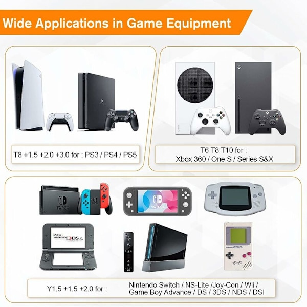 Skruvmejselset 21 i 1 Kit Huvud Glasögon Klocka Nintendo Mobiltelefon Reparationsverktyg Kryss En Del
