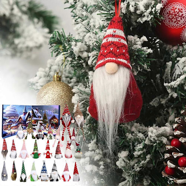 Julkalender med Blind Box 2024, Julkalender med 24 samlefigurer av nisser