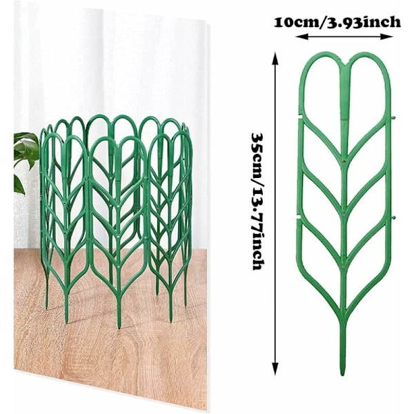 6 stk potteplante støtte bladform klatre hjelpeplanter mini rampe for P
