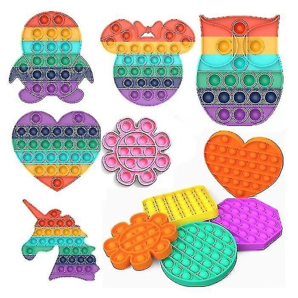 Stuff Certified Pop It - Fidget Anti Stress Leksak Bubbla Leksak Silikon Fyrkantig Vit