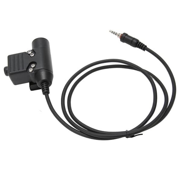 Walkie Talkie Headset Adapter Tryk Type Kompakt Sikker Forbindelse til Yaesu Vertex VX-6R VX-7R VX-6E VX-7E